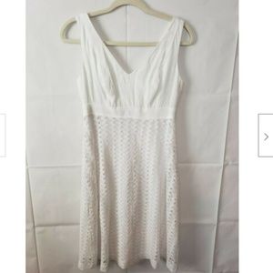 Nine West Eyelet Fit & Flare Sun Dress